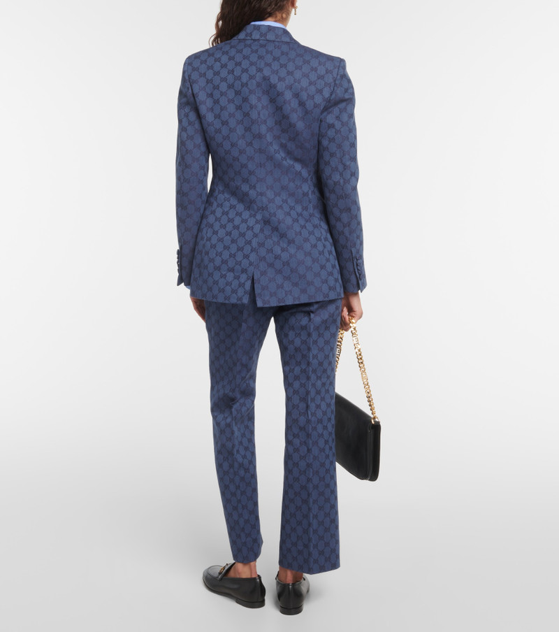 GG linen and cotton jacquard blazer 3