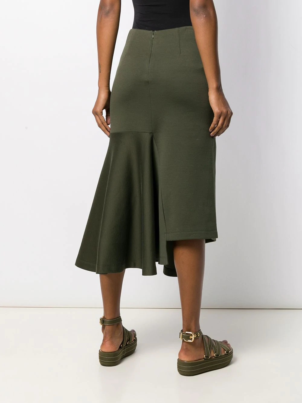 godet bottom jersey skirt - 4