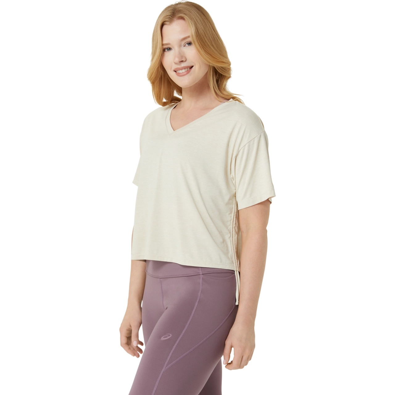 NAGINO FLEX HEATHER SHORT SLEEVE TOP - 3