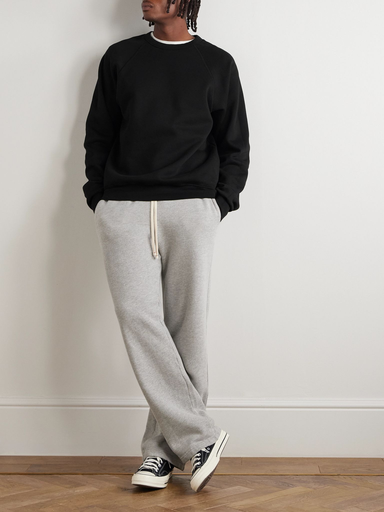 Cotton-Jersey Sweatshirt Black - 2
