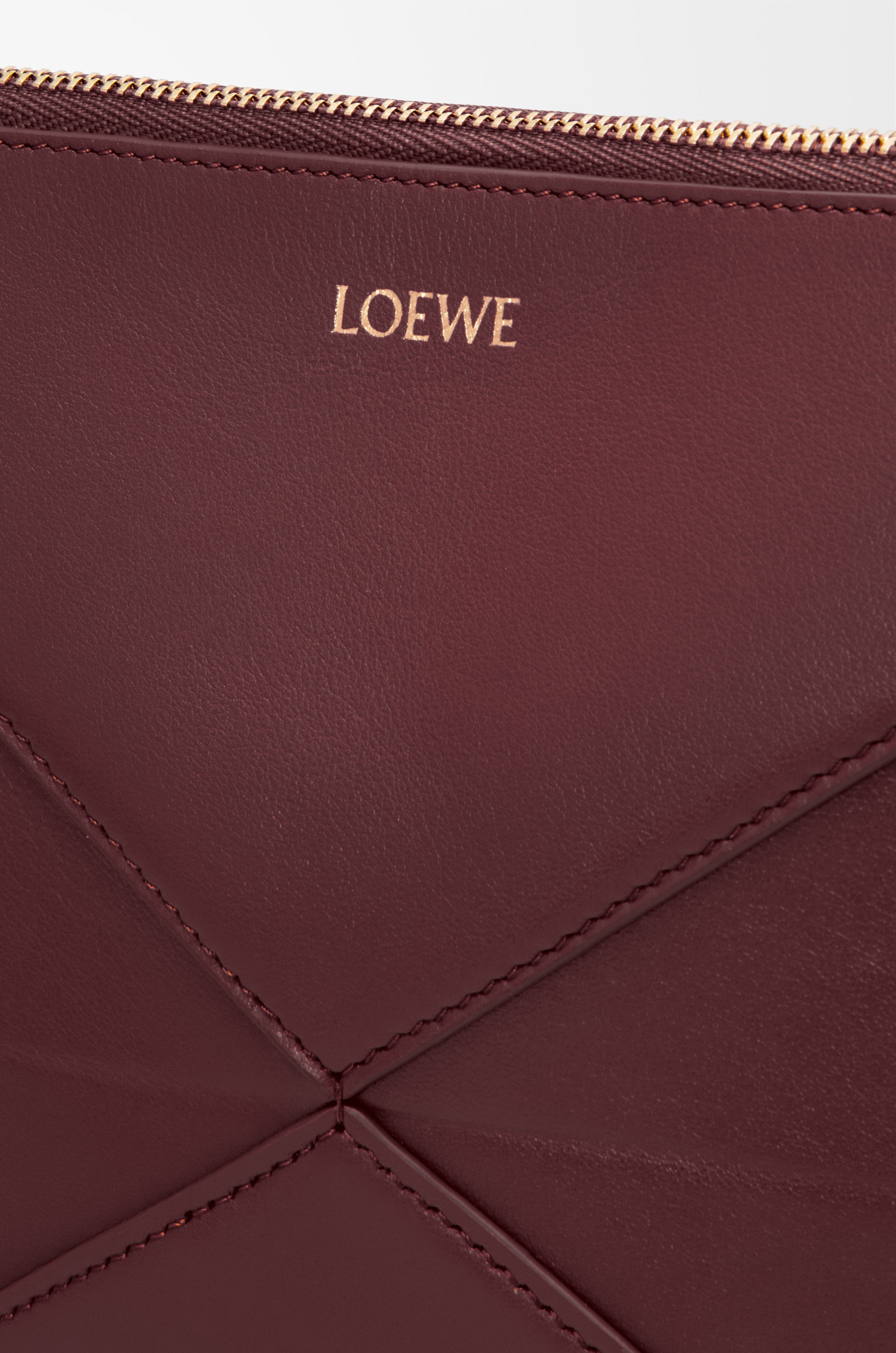 Puzzle Fold pouch in shiny nappa calfskin - 9