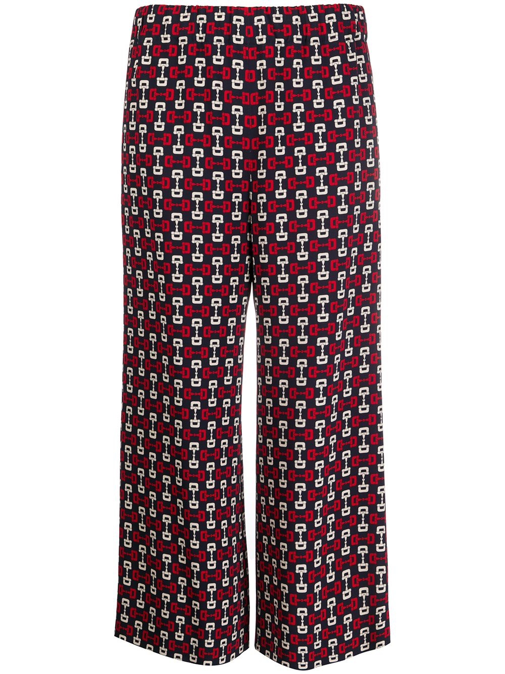 horsebit print culottes - 1