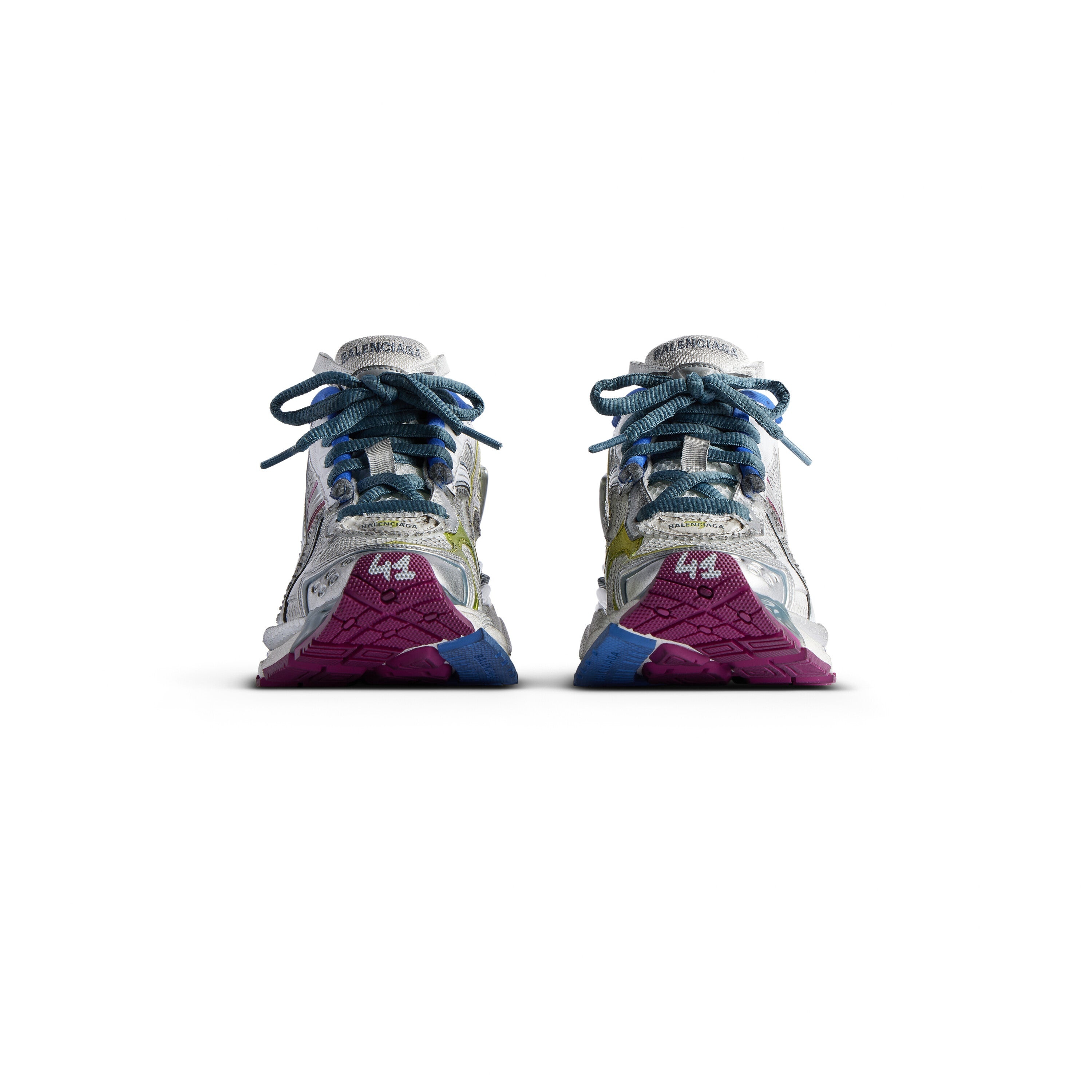(WMNS) Balenciaga Runner Sneaker 'White Blue Purple' 772767W3RMU9547 - 5