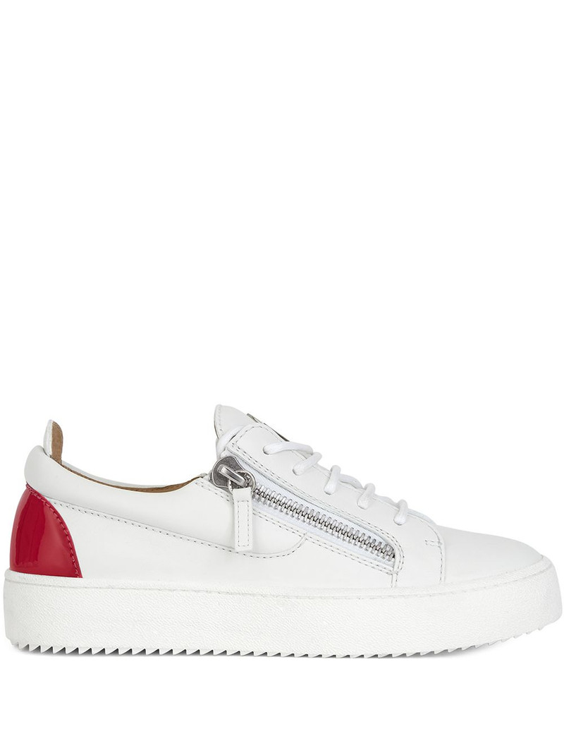 double side zip sneakers 1