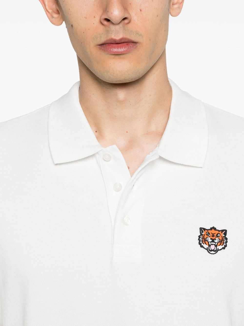 Happy Tiger embroidered polo shirt - 4