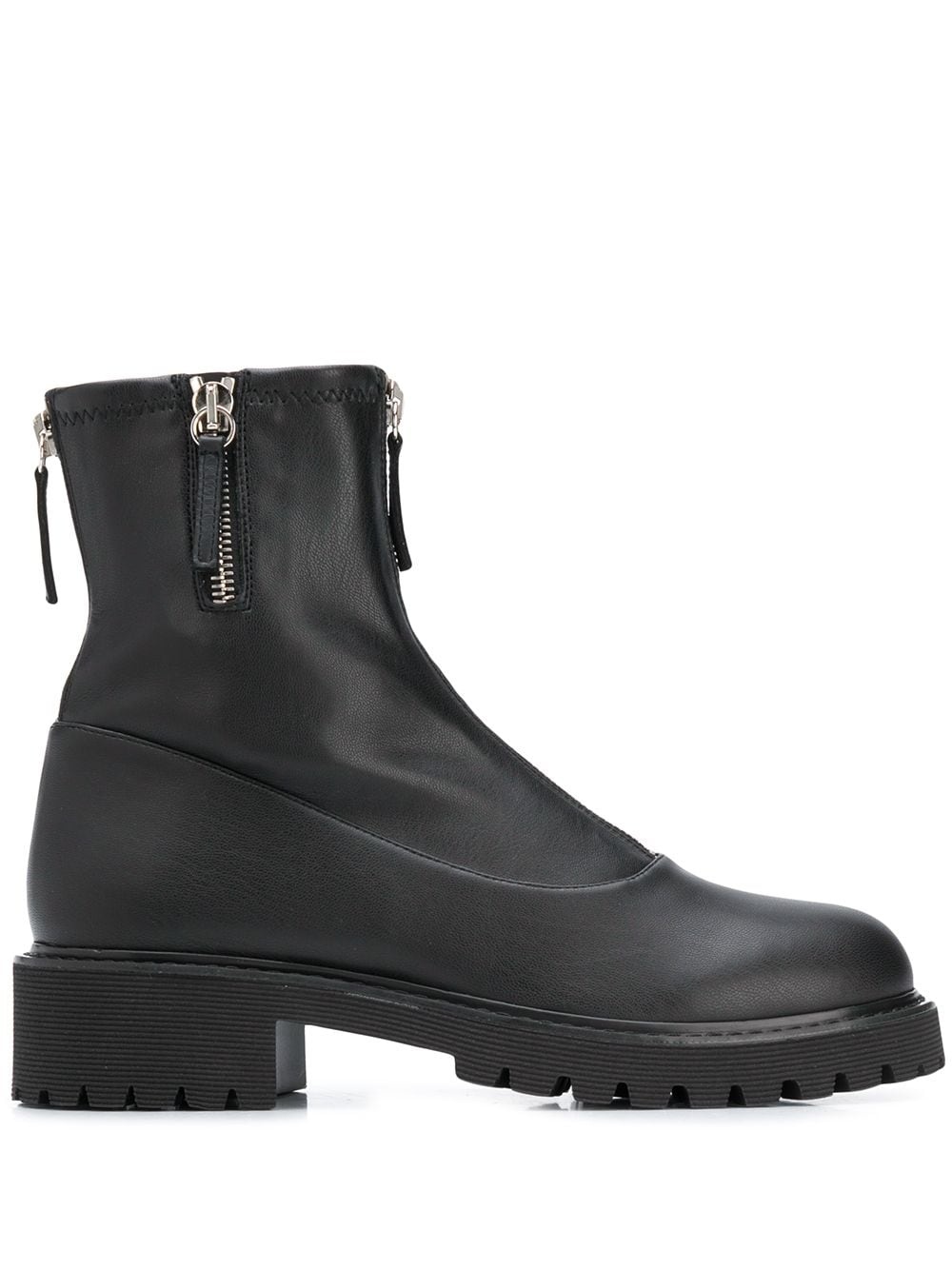 front zip ankle boots - 1