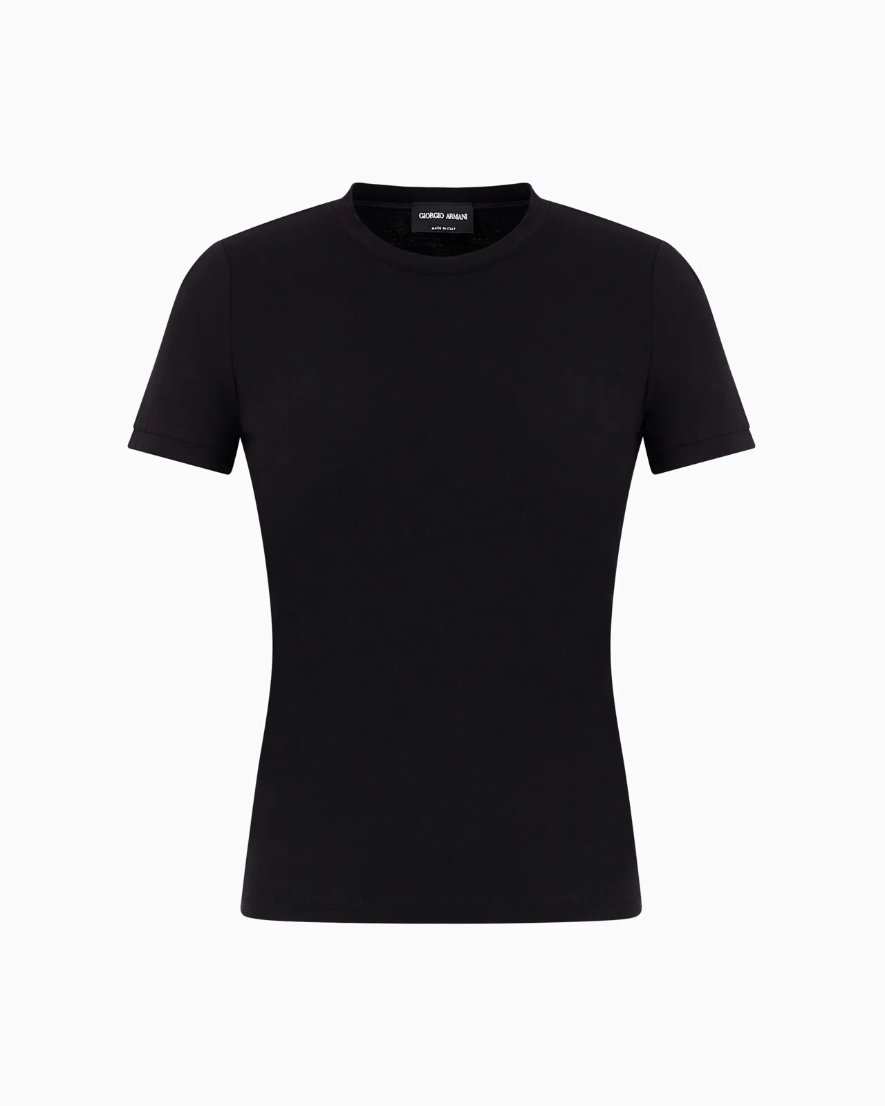 Stretch viscose jersey T-shirt - 1