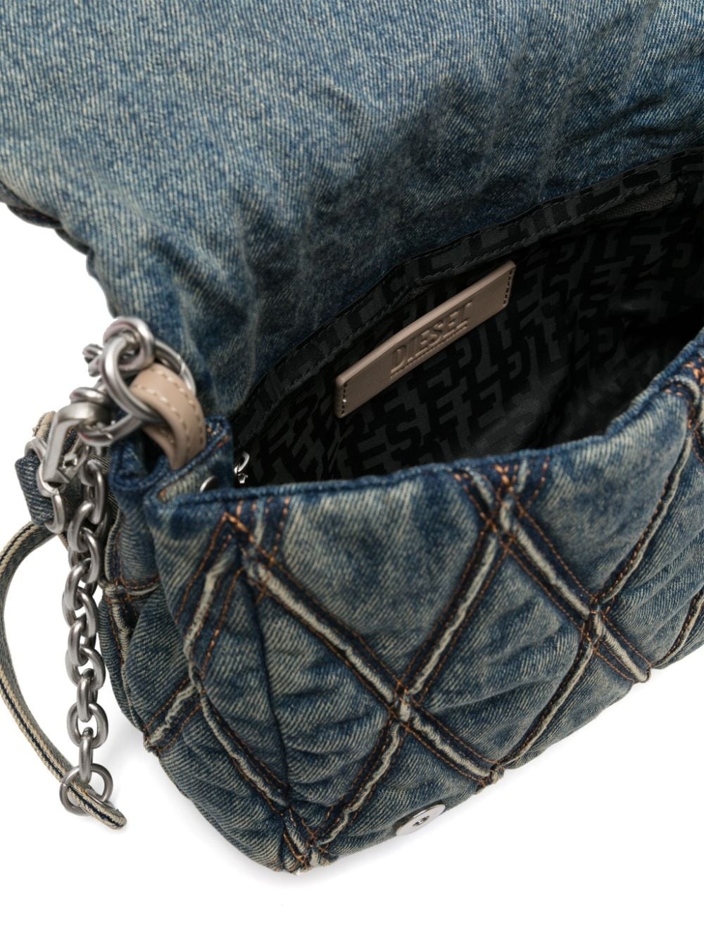 Charm-D denim shoulder bag - 5