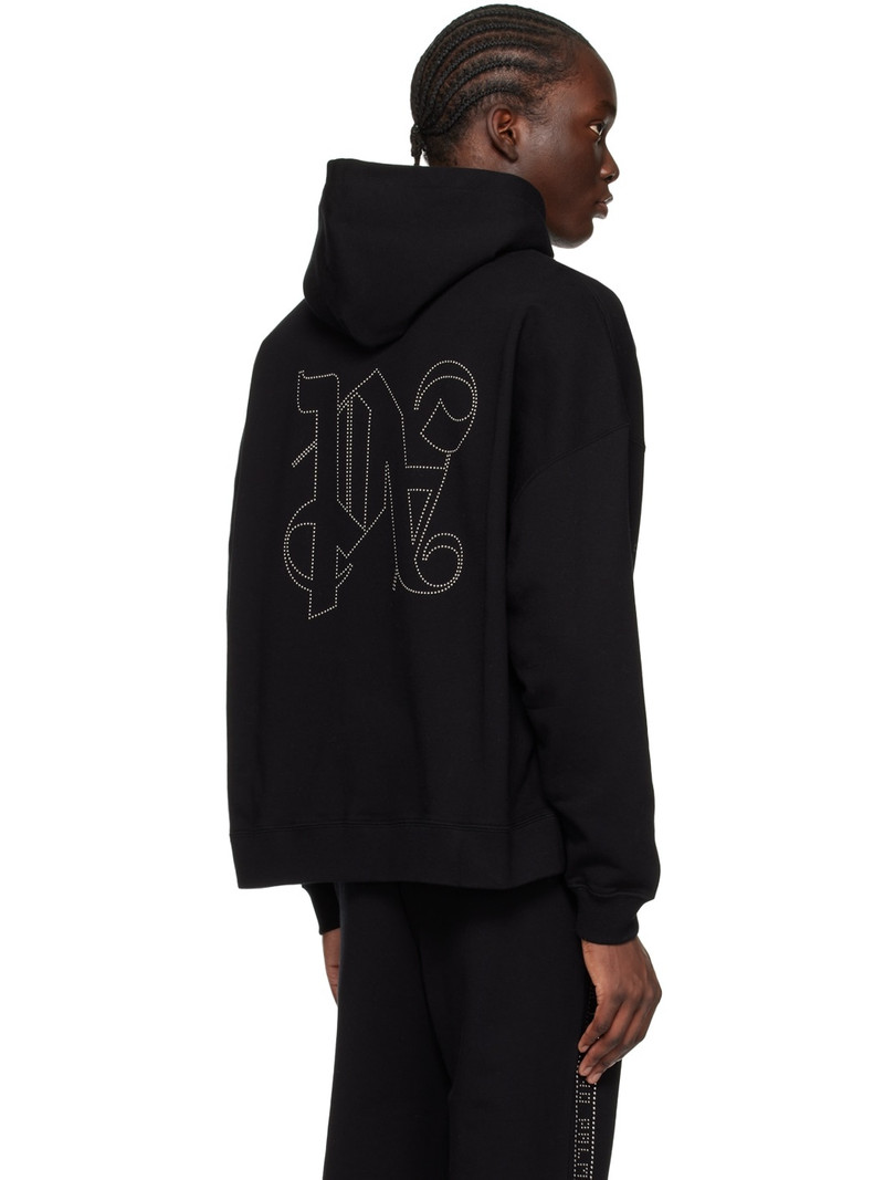 Black Milano Stud Hoodie 3