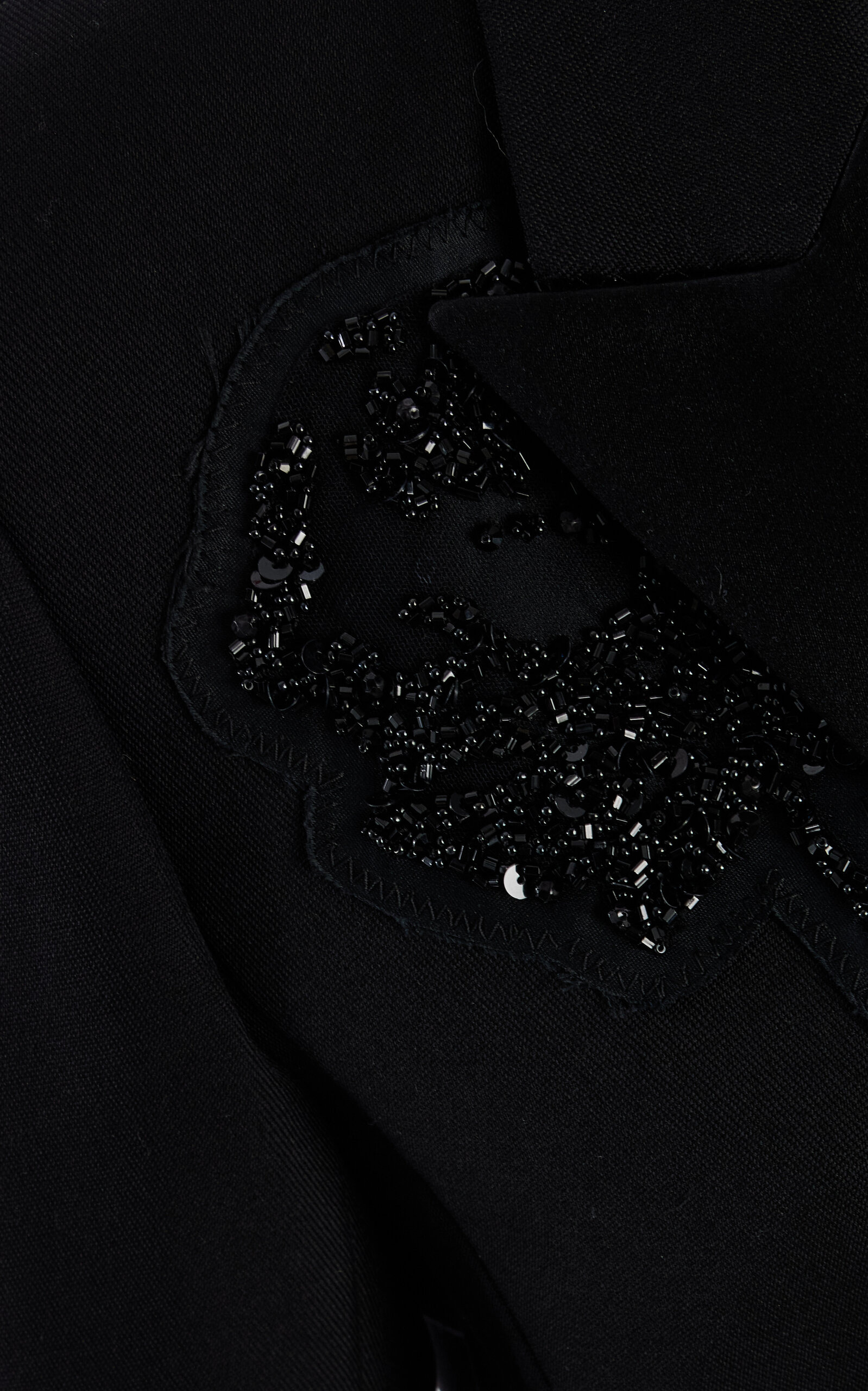 Embellished Wool Blazer black - 4