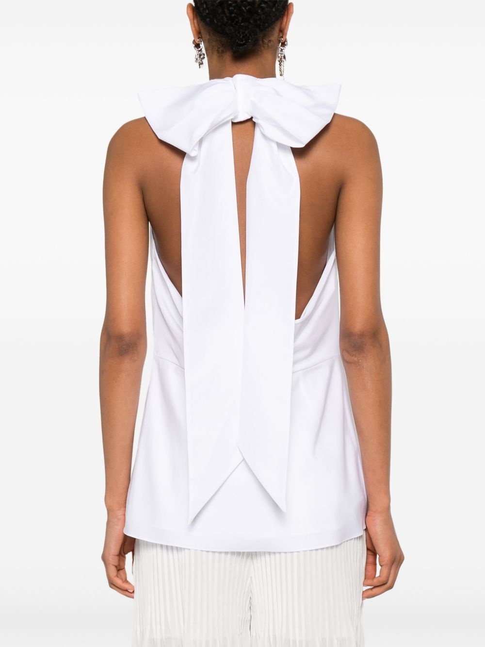bow-detail tank top - 4