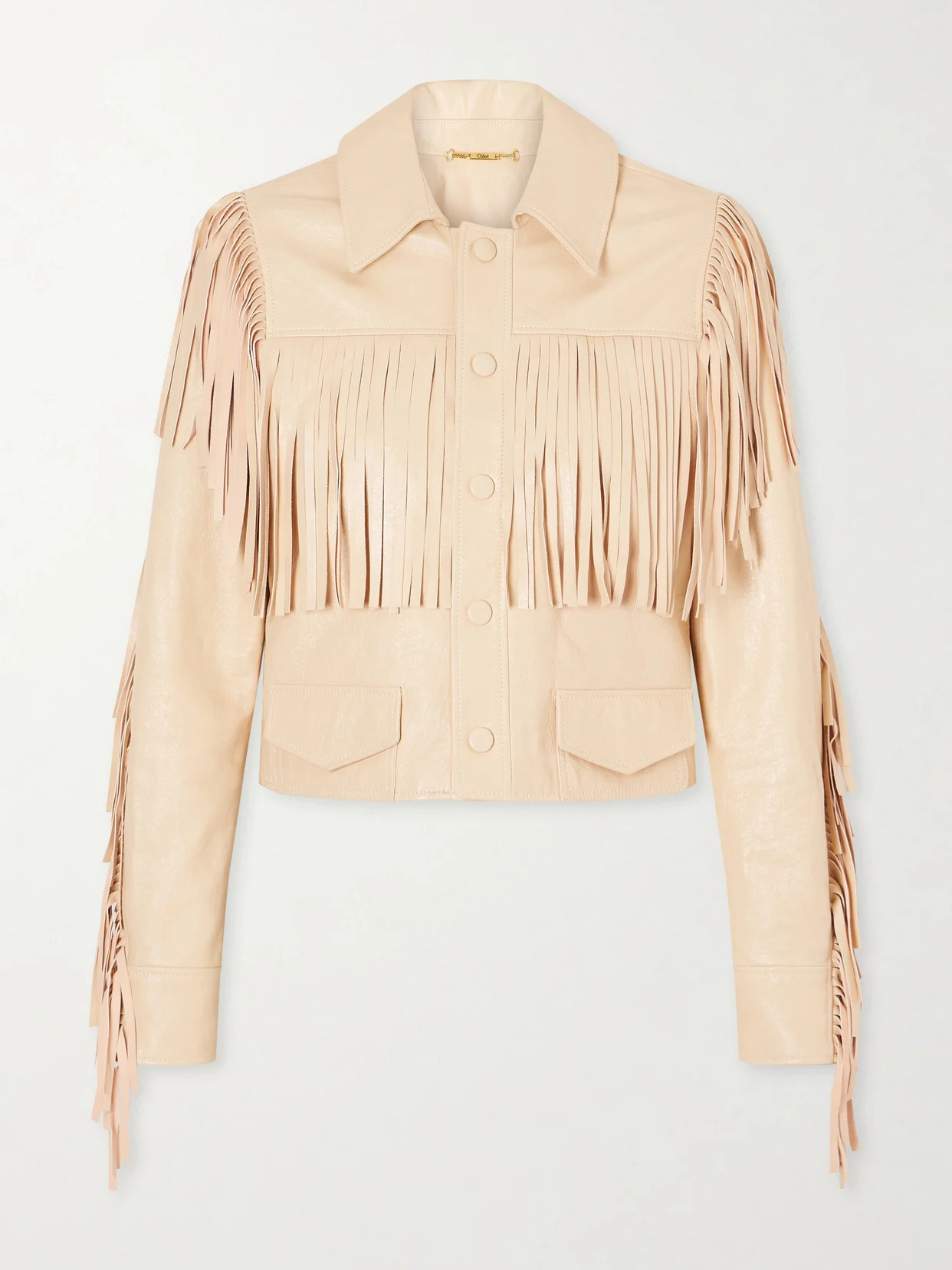 Fringed Leather Jacket - 1