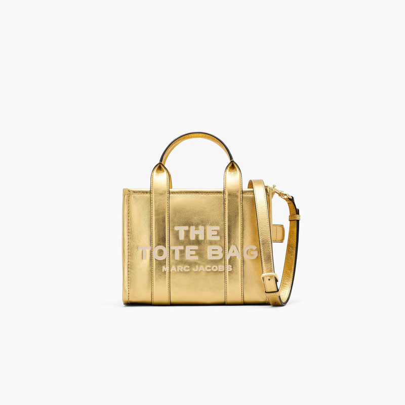 THE METALLIC LEATHER SMALL TOTE BAG - 1