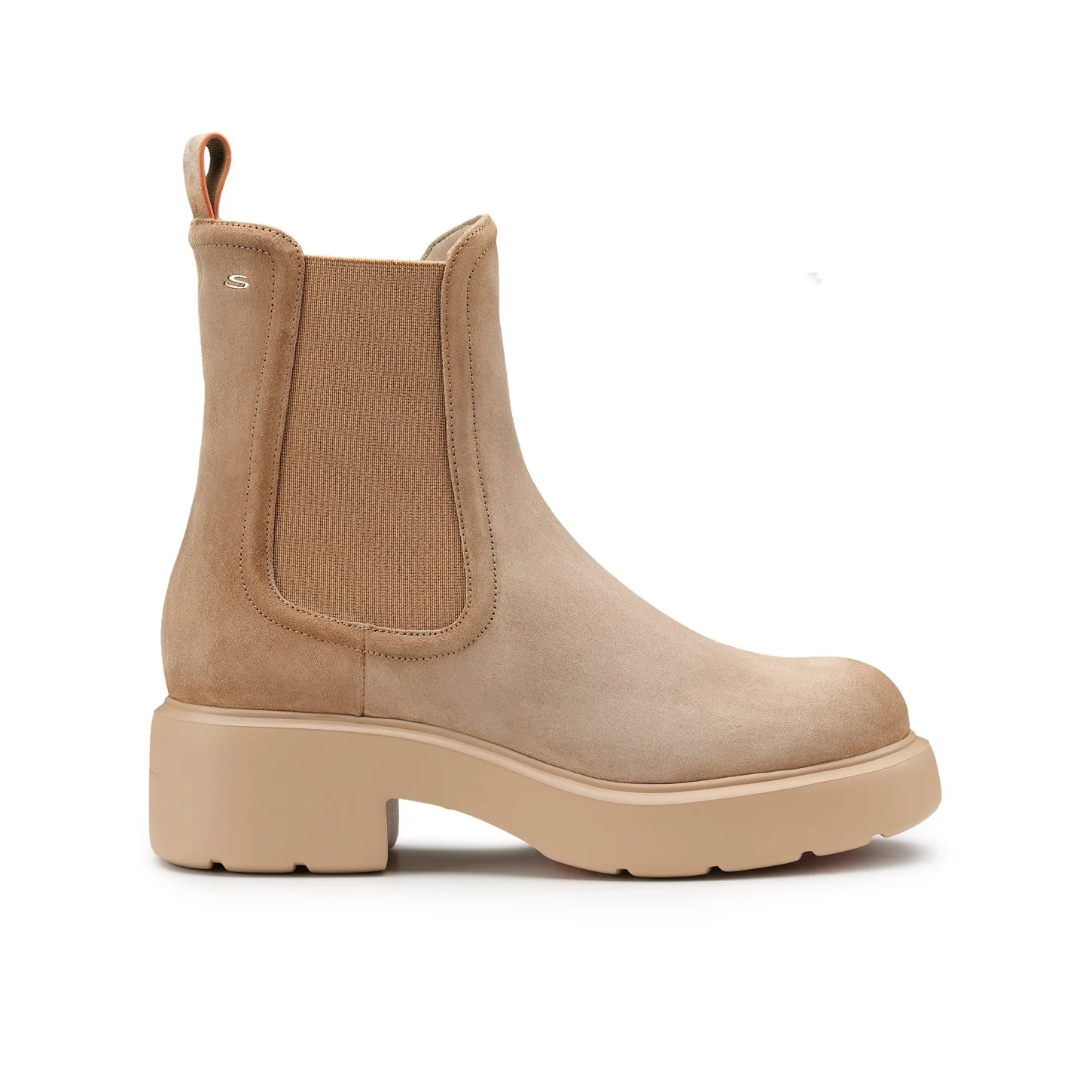 Women's beige suede Easy ankle boot - 1