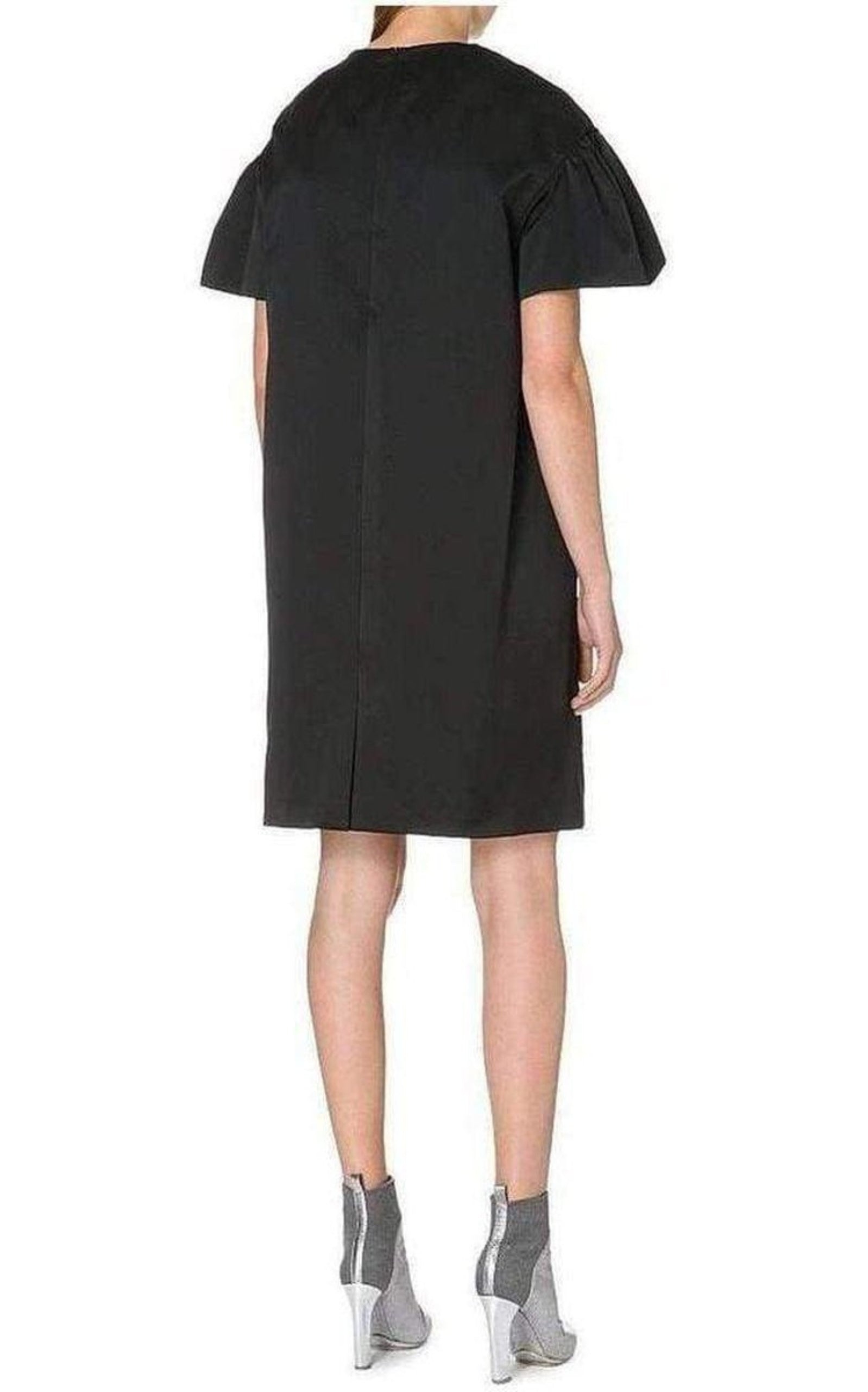 Floral Motif Silk Blend Dress - 4