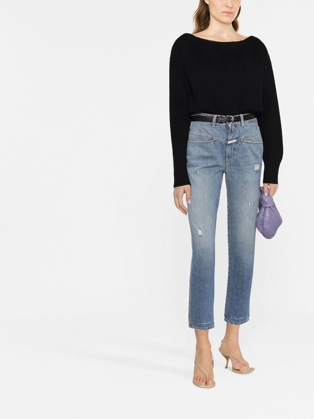 boat-neck jumper - 2