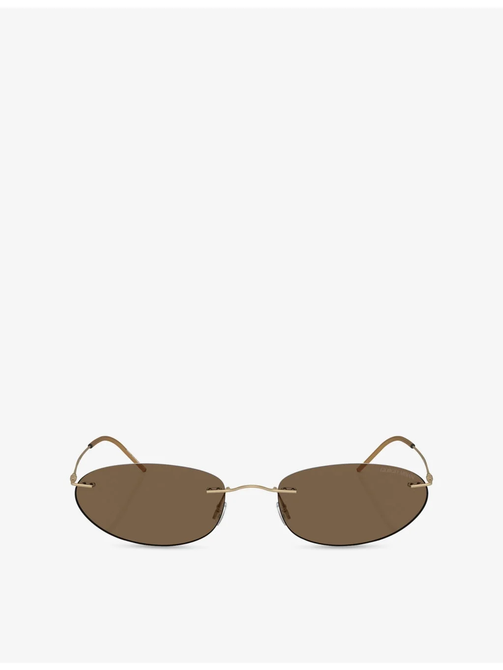 AR1508M Oval-Frame Metal Sunglasses - 1