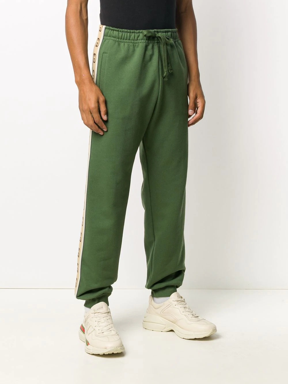 Interlocking G-stripe track pants - 3