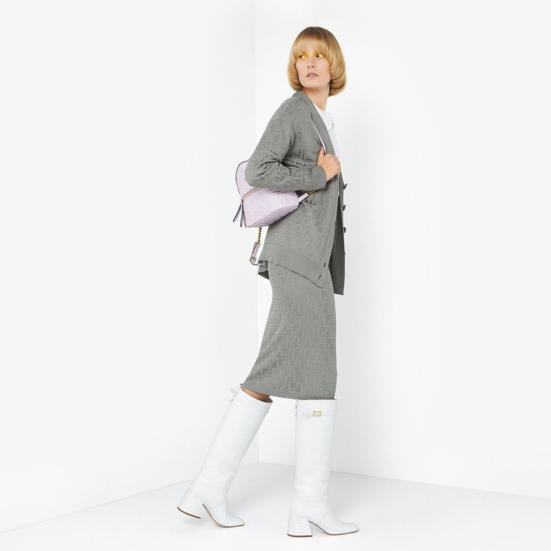 FENDI Lilac leather FF backpack outlook