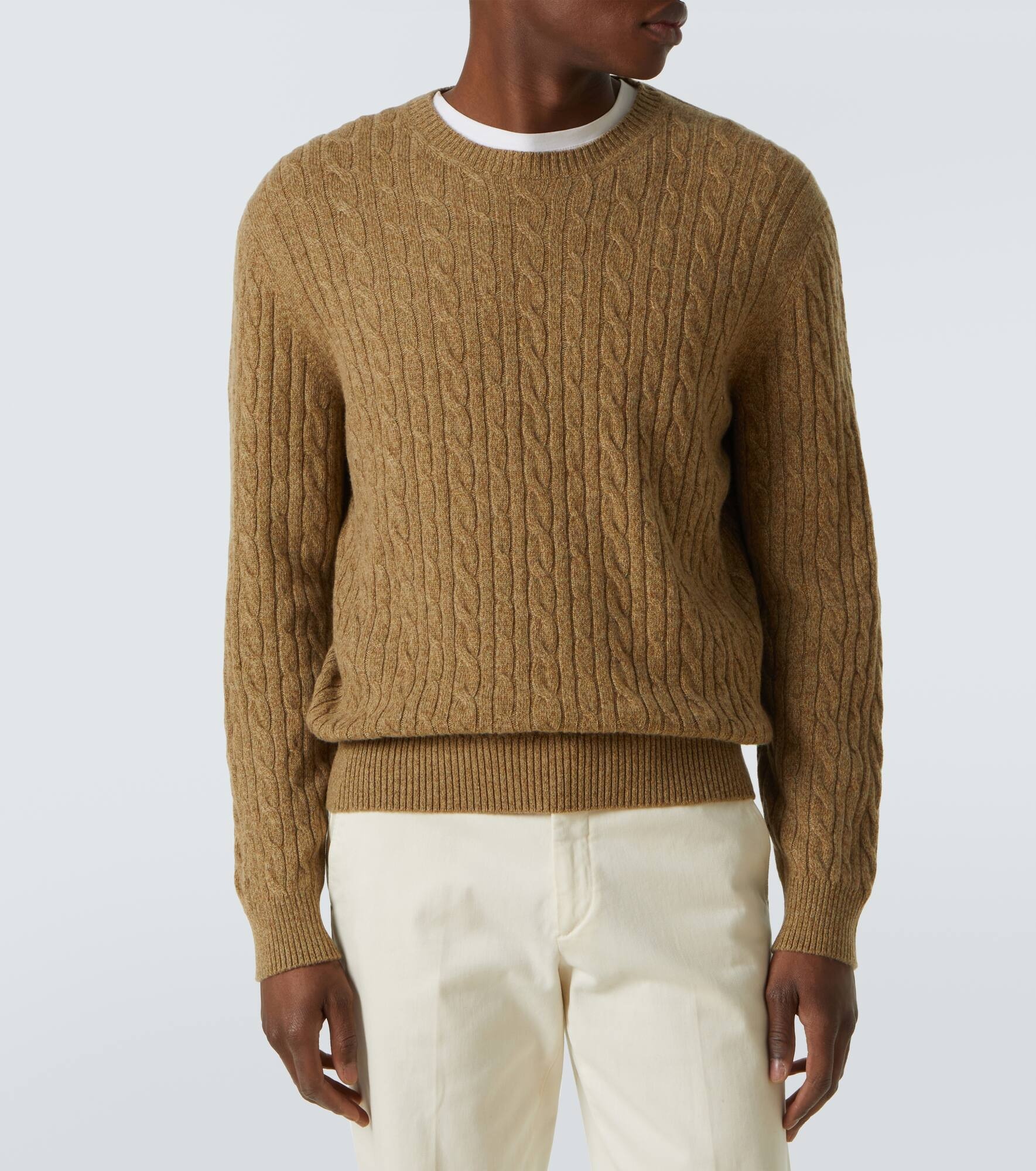Cable-knit cashmere sweater - 3
