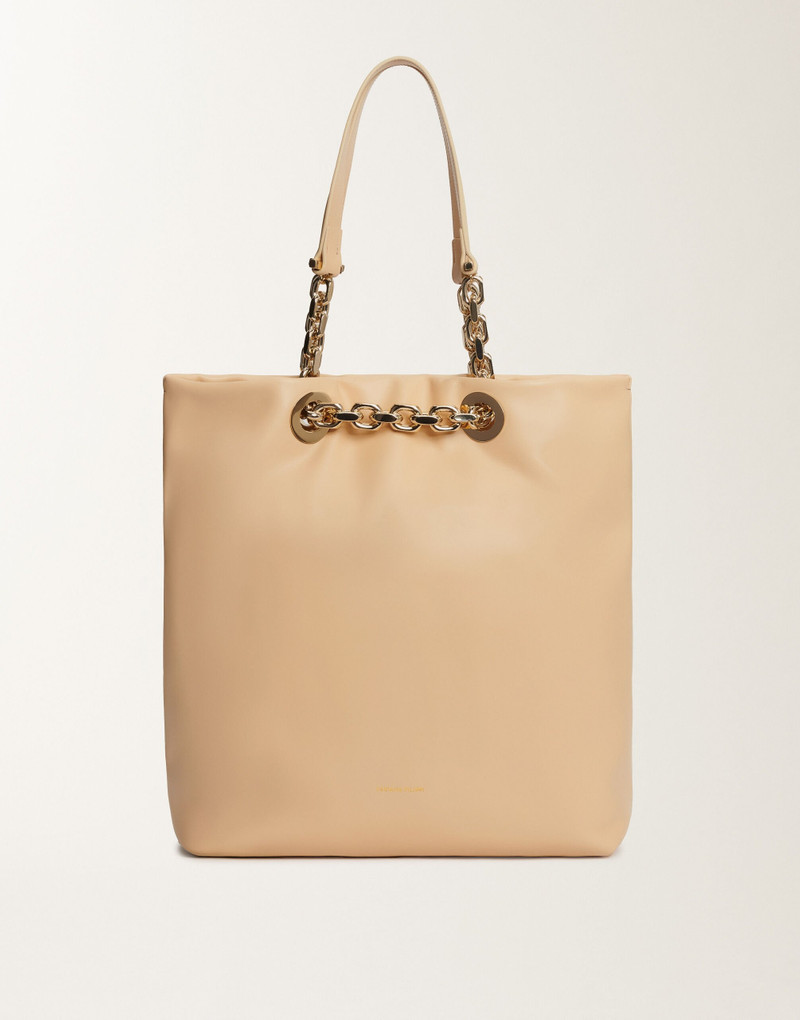 Nappa leather eyelet shopper 1