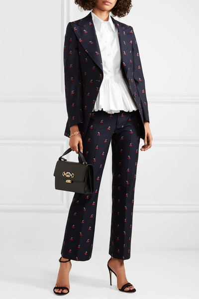 GUCCI Cotton-poplin peplum shirt  outlook