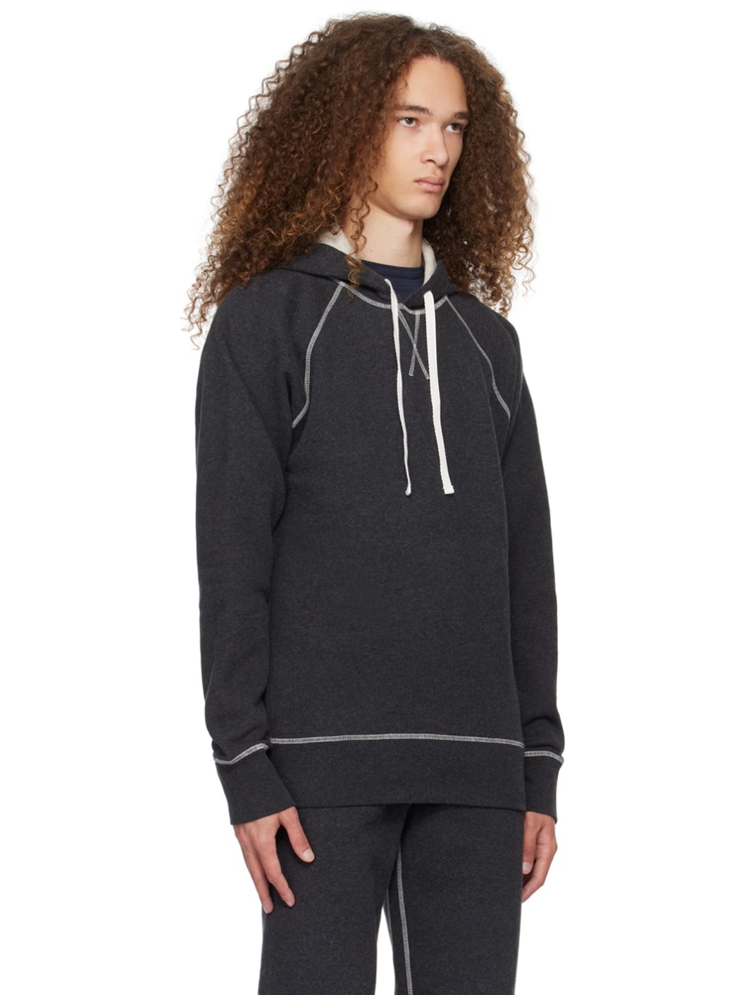 Gray Raglan Hoodie - 2
