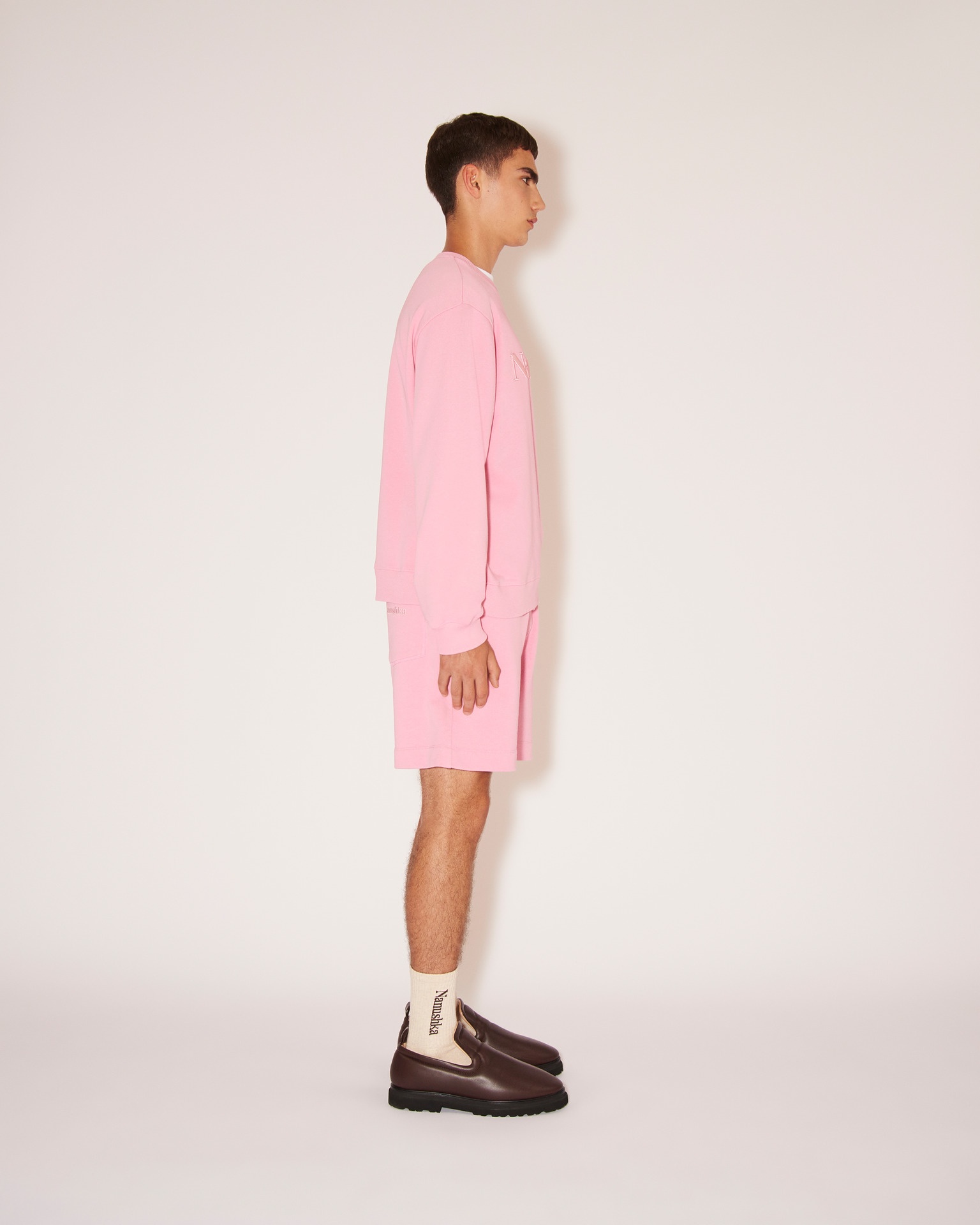 REMY - Organic cotton logo sweatshirt - Pink - 5