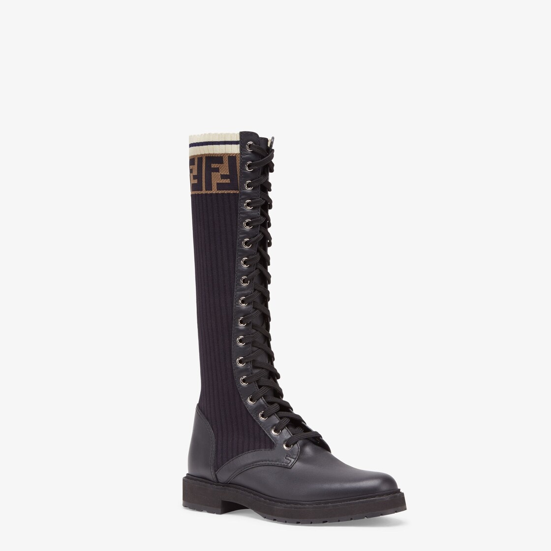Black leather boots - 2