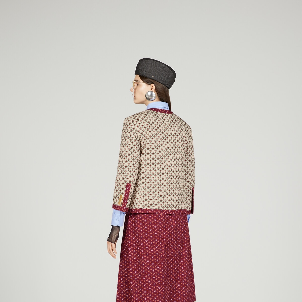 Flower print cotton jacket - 7