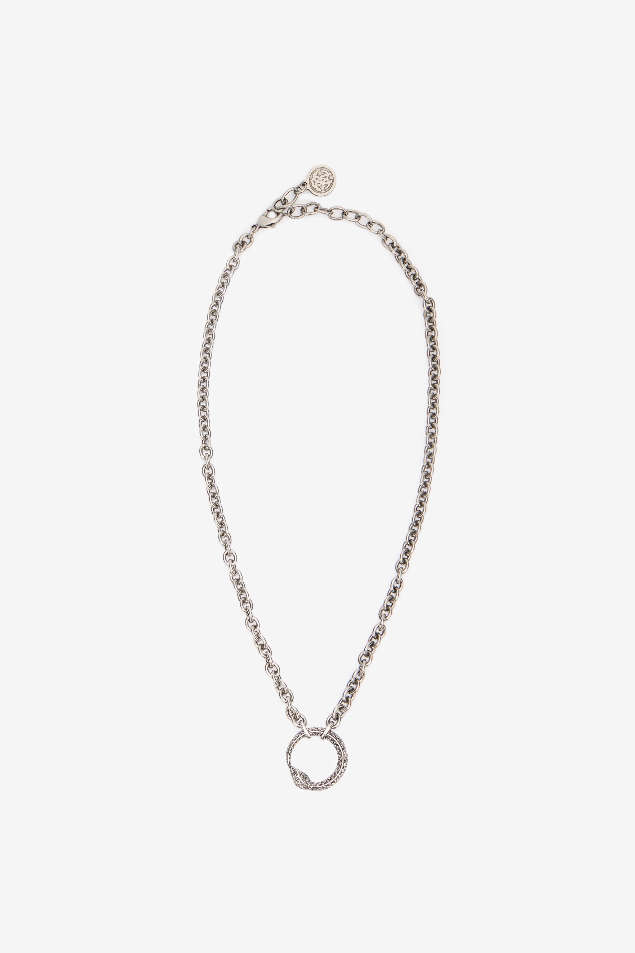 Chain Necklace With Snake - 1
