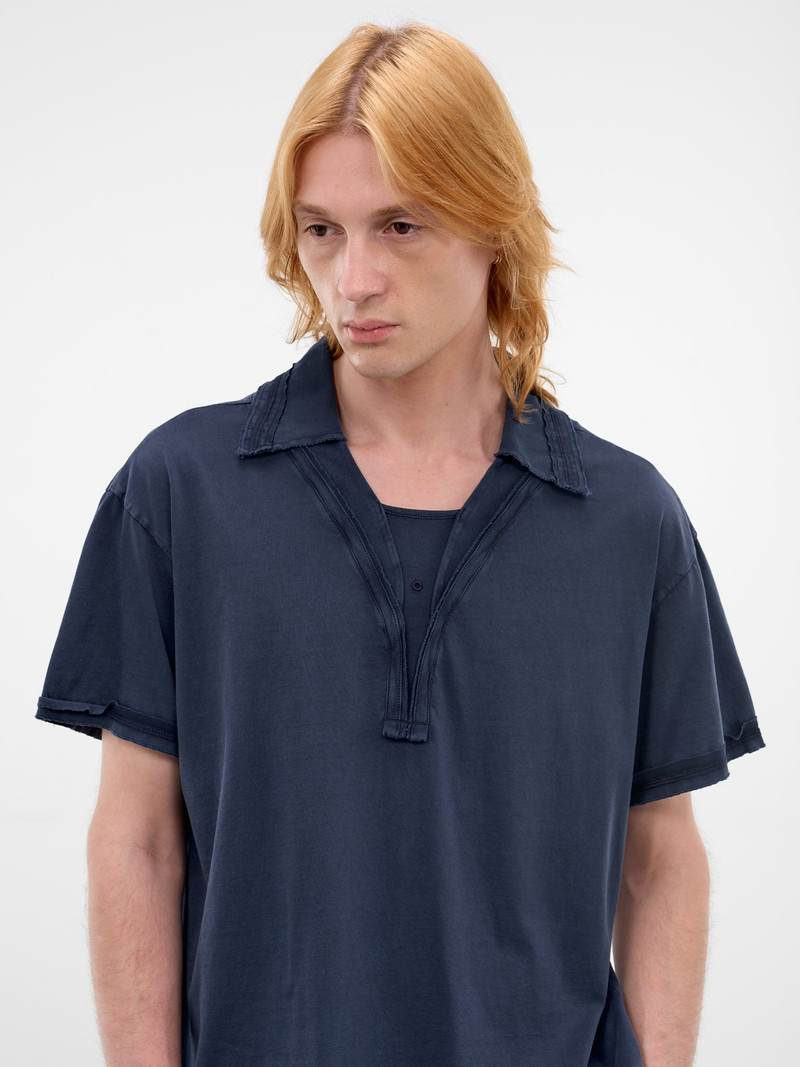 Kiko Kostadinov Otak Navy Supima Polo Shirt outlook