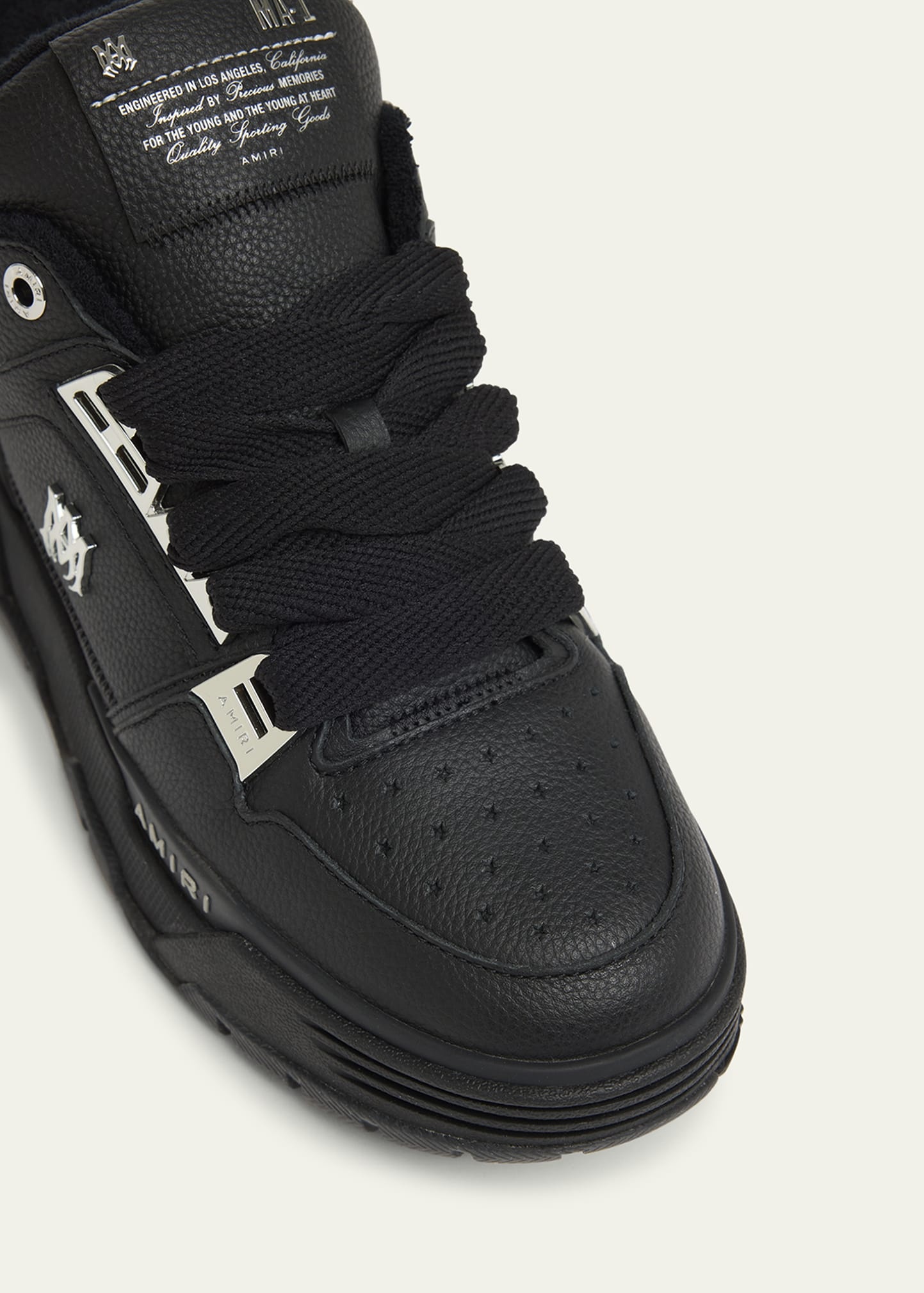 Men's MA-1 Leather High-Top Sneakers - 6