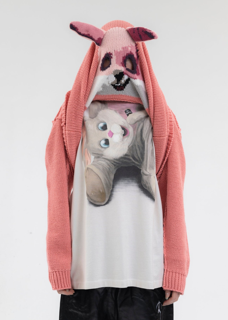 RABBIT HAND-KNITTING JACQUARD PULLOVER 2