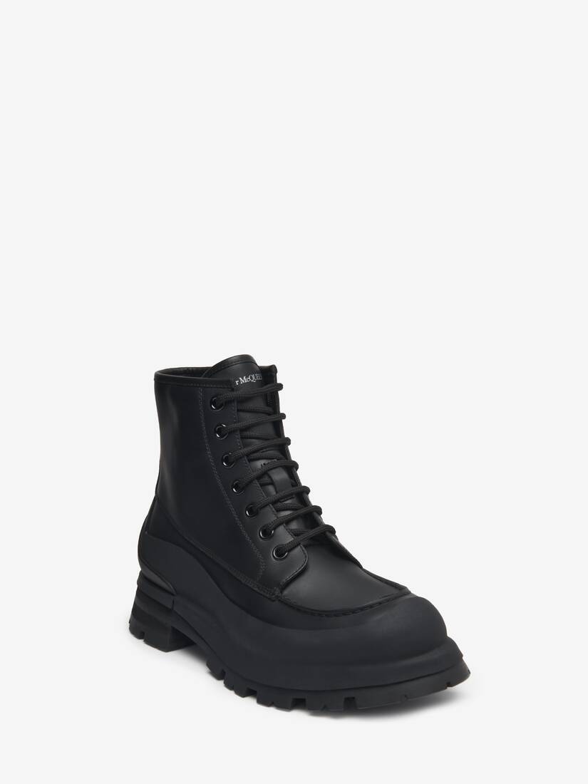 Men's Wander Lace Up Boot in Black - 5