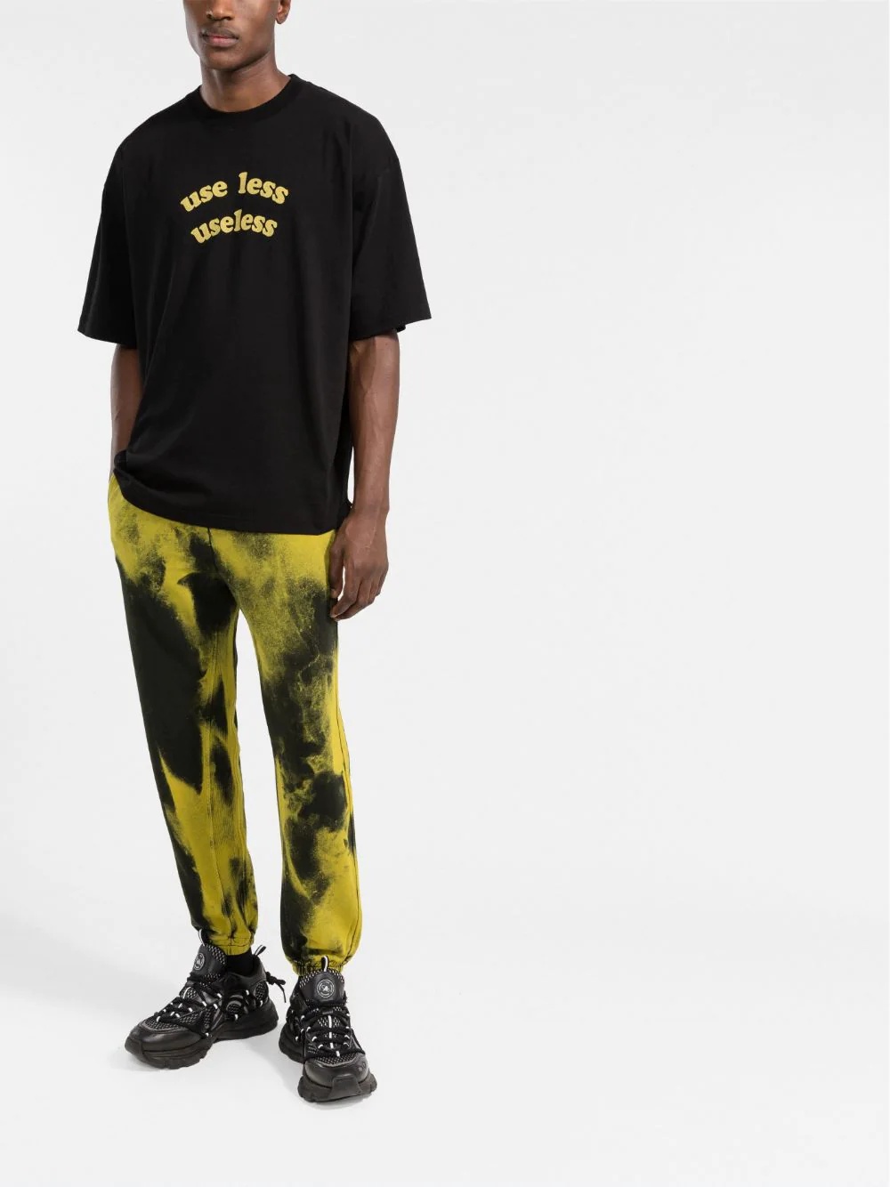 slogan-print oversized T-shirt - 2