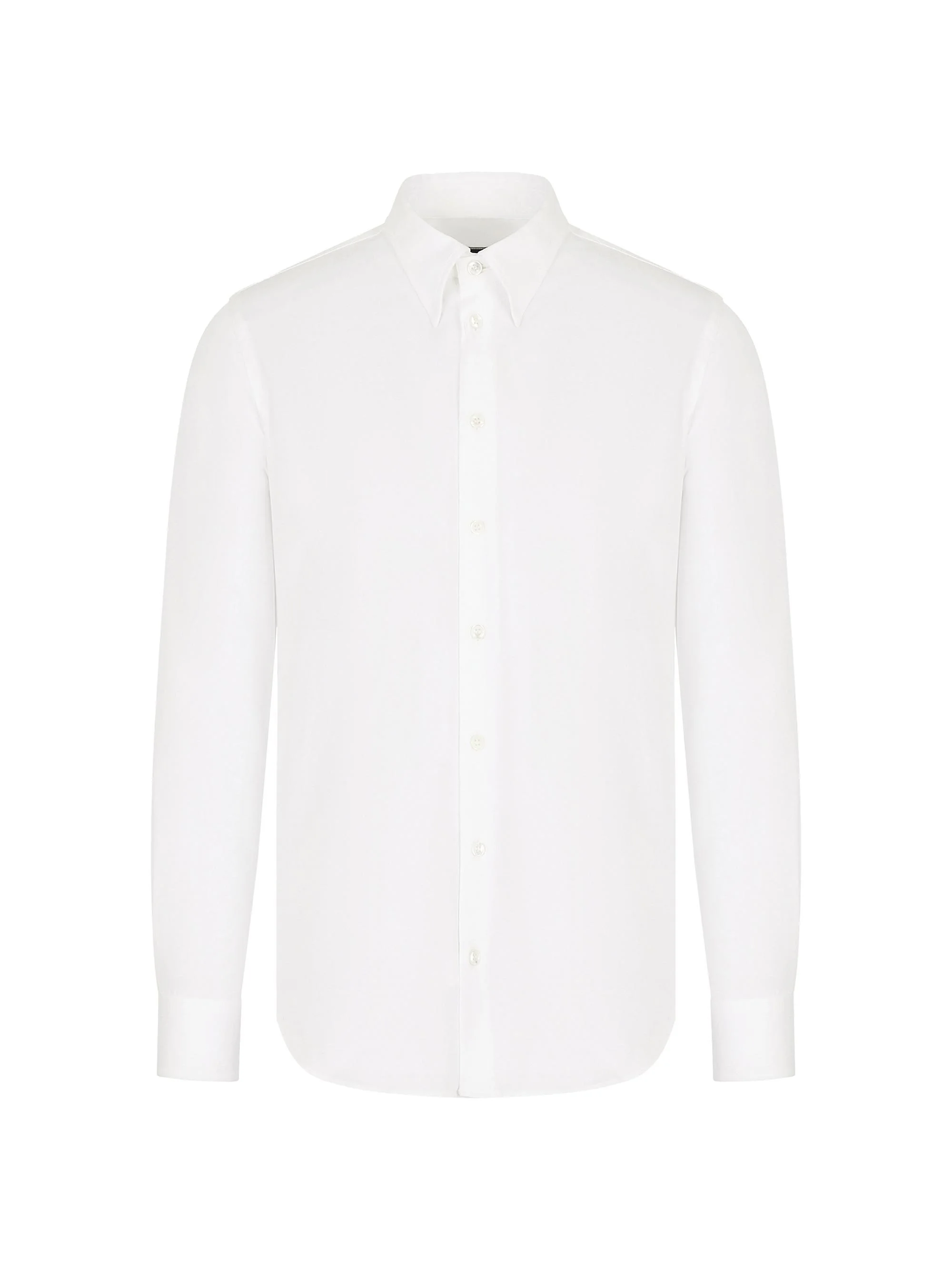 Men's Cotton Jersey Shirt - Bianco - 1