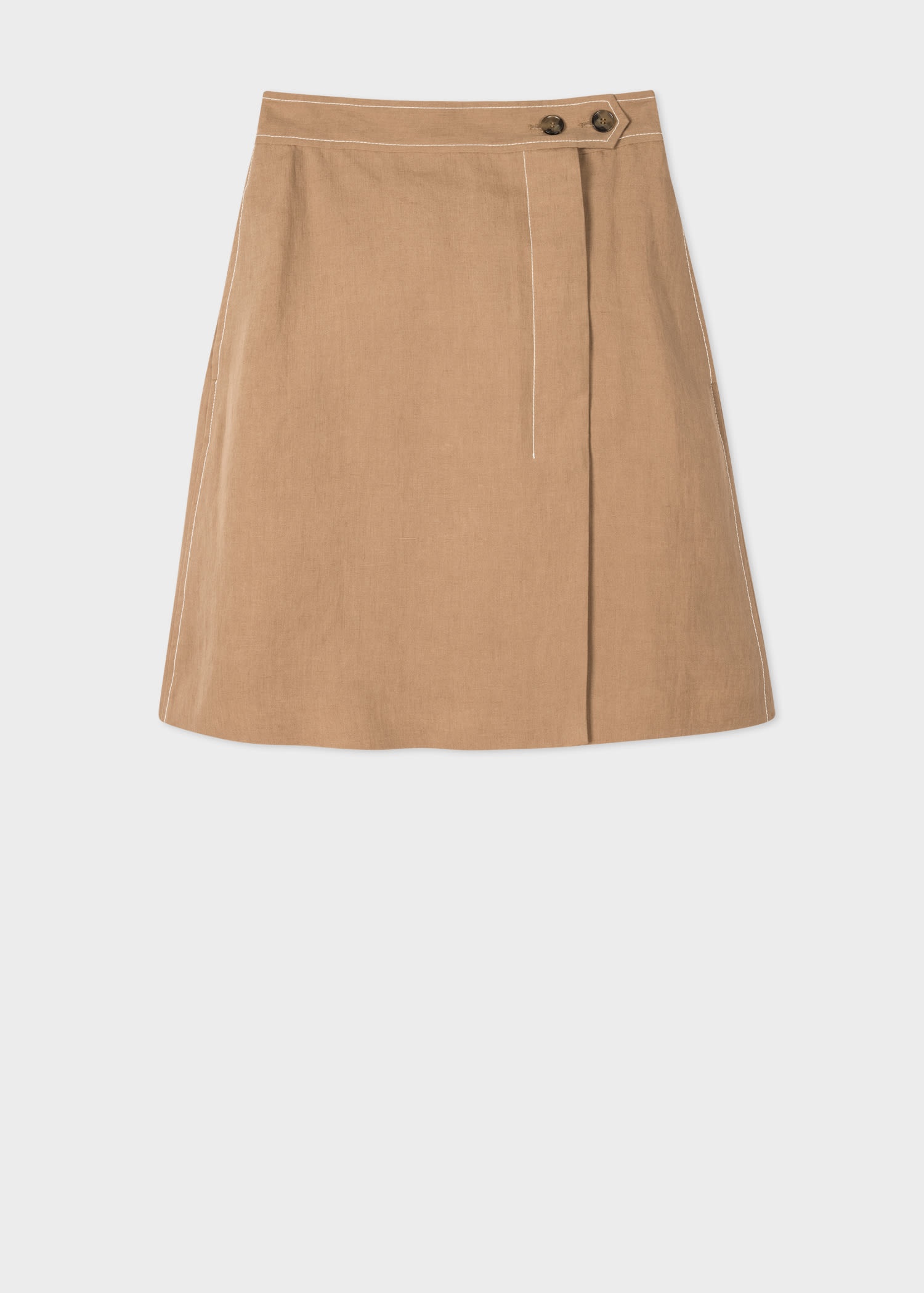 Linen Wrap Skirt - 1