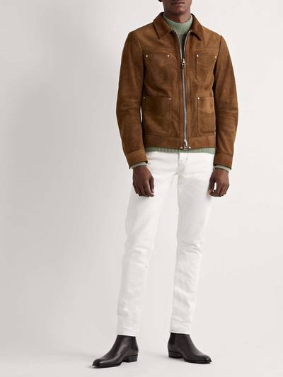 TOM FORD Slim-Fit Suede Field Jacket outlook