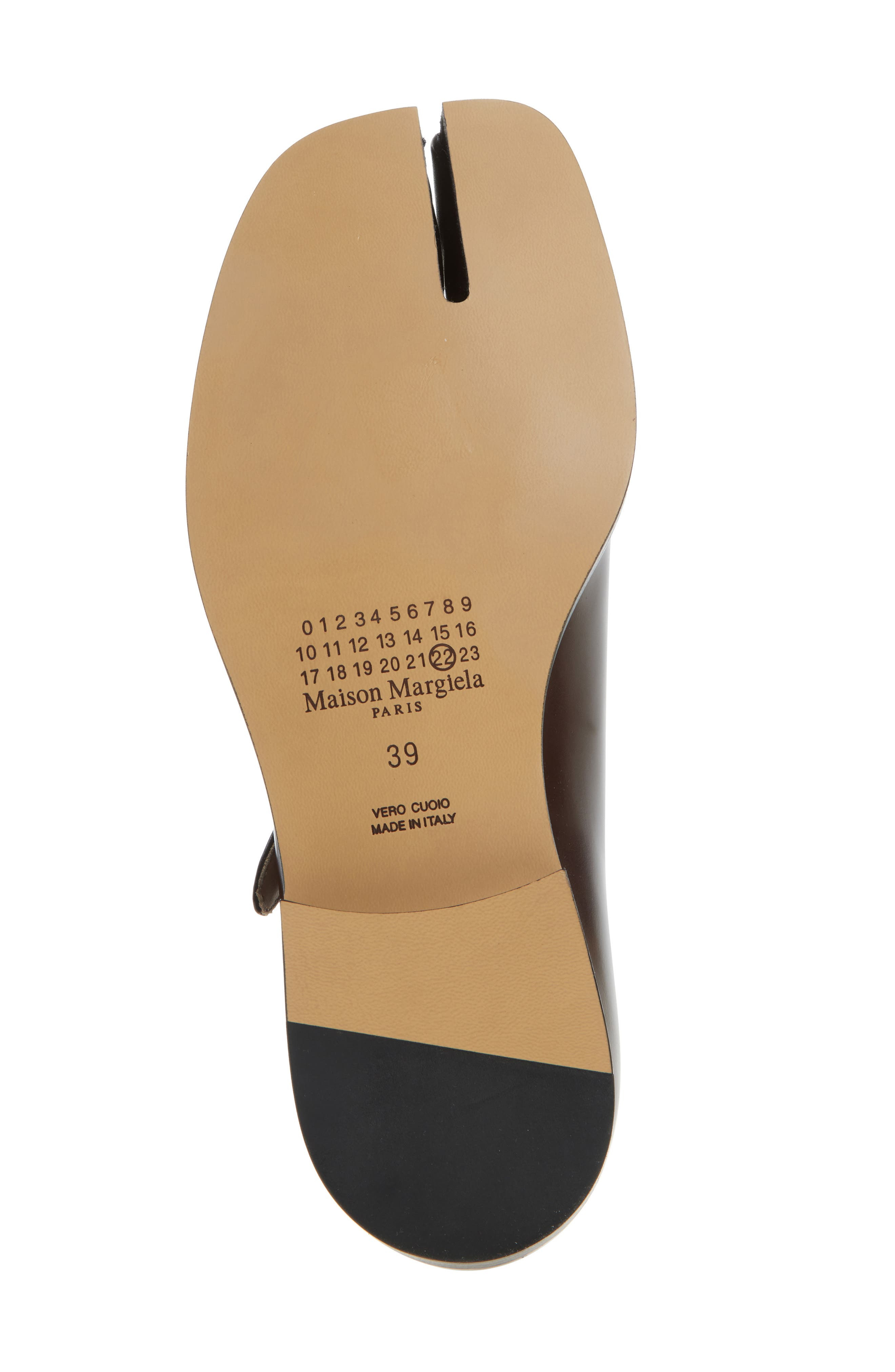 Maison Margiela Tabi Mary Jane Flat in Chic Brown at Nordstrom - 6