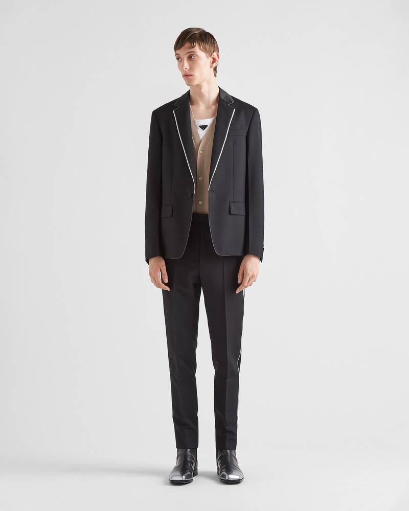 Prada Single-breasted mohair wool jacket outlook