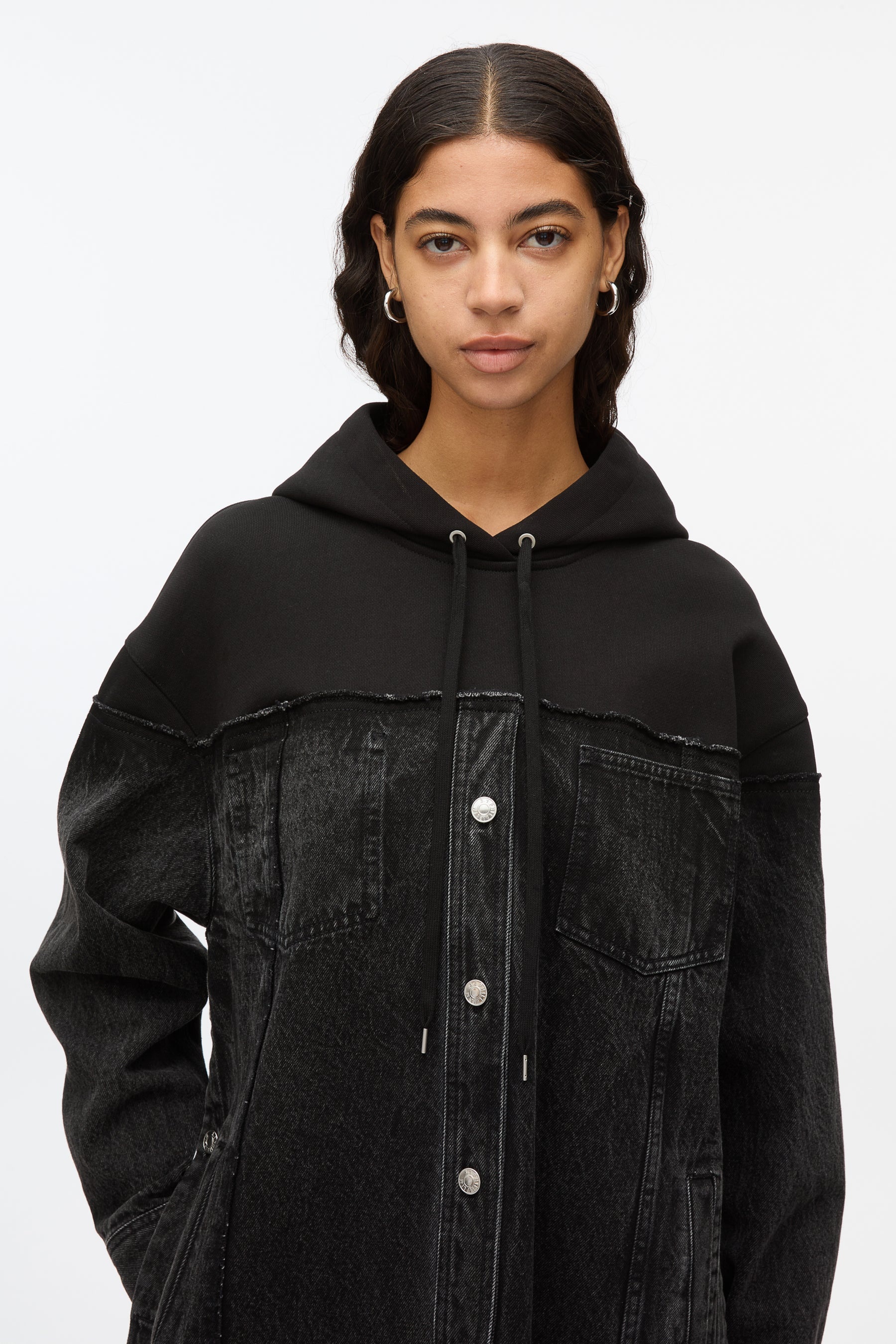 Hybrid Denim Hoodie - 7