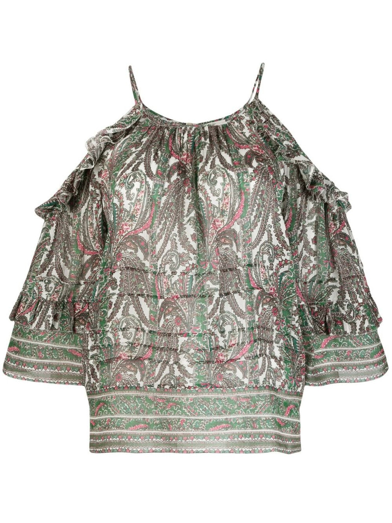 cold-shoulder graphic-print top 1