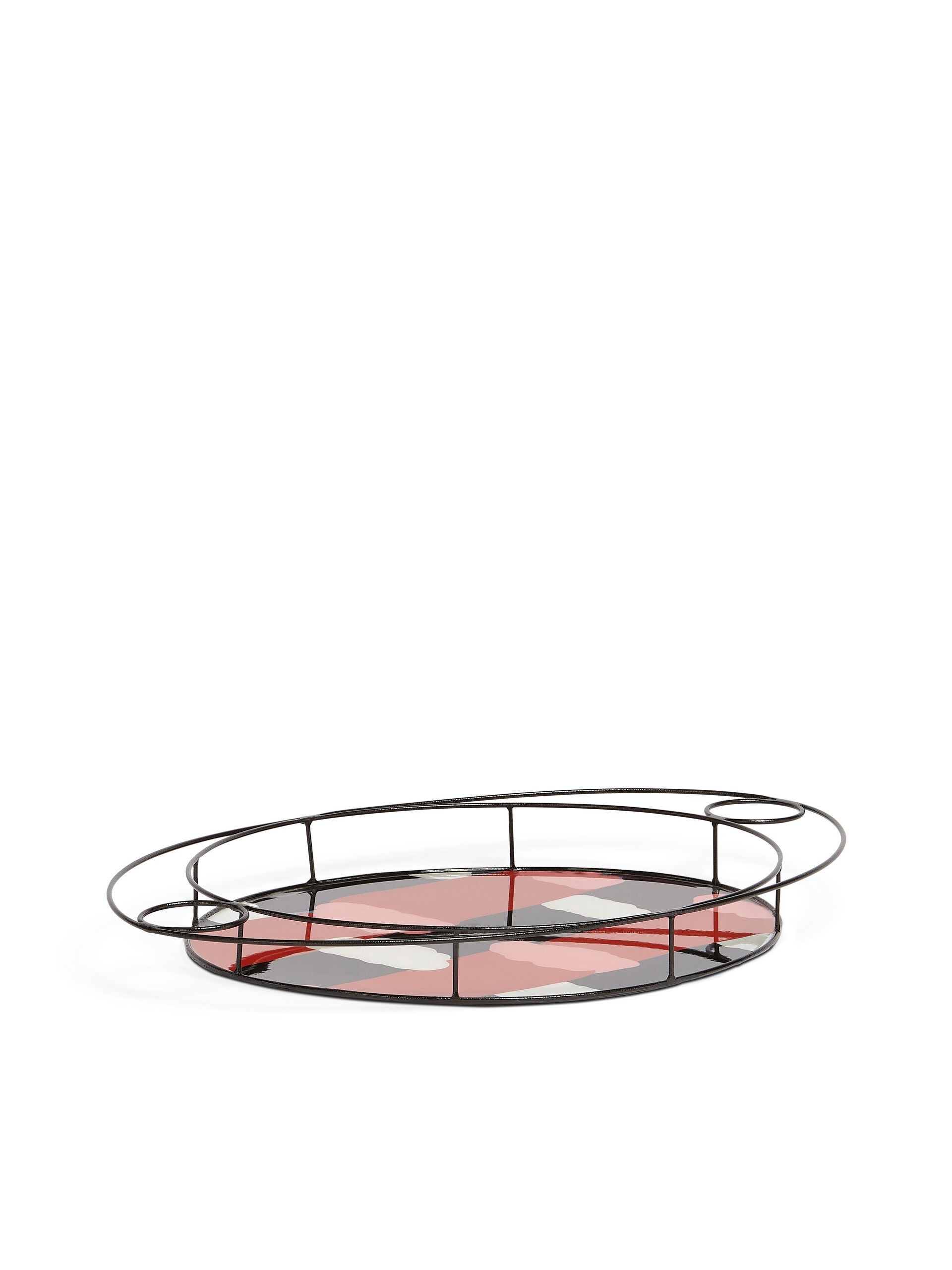 MARNI MARKET OVAL TRAY IN IRON COLOURBLOCK RESIN - 2