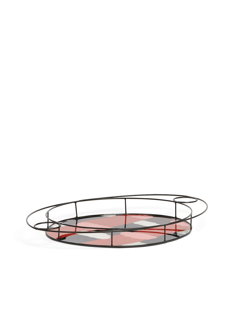 Marni MARNI MARKET OVAL TRAY IN IRON COLOURBLOCK RESIN outlook