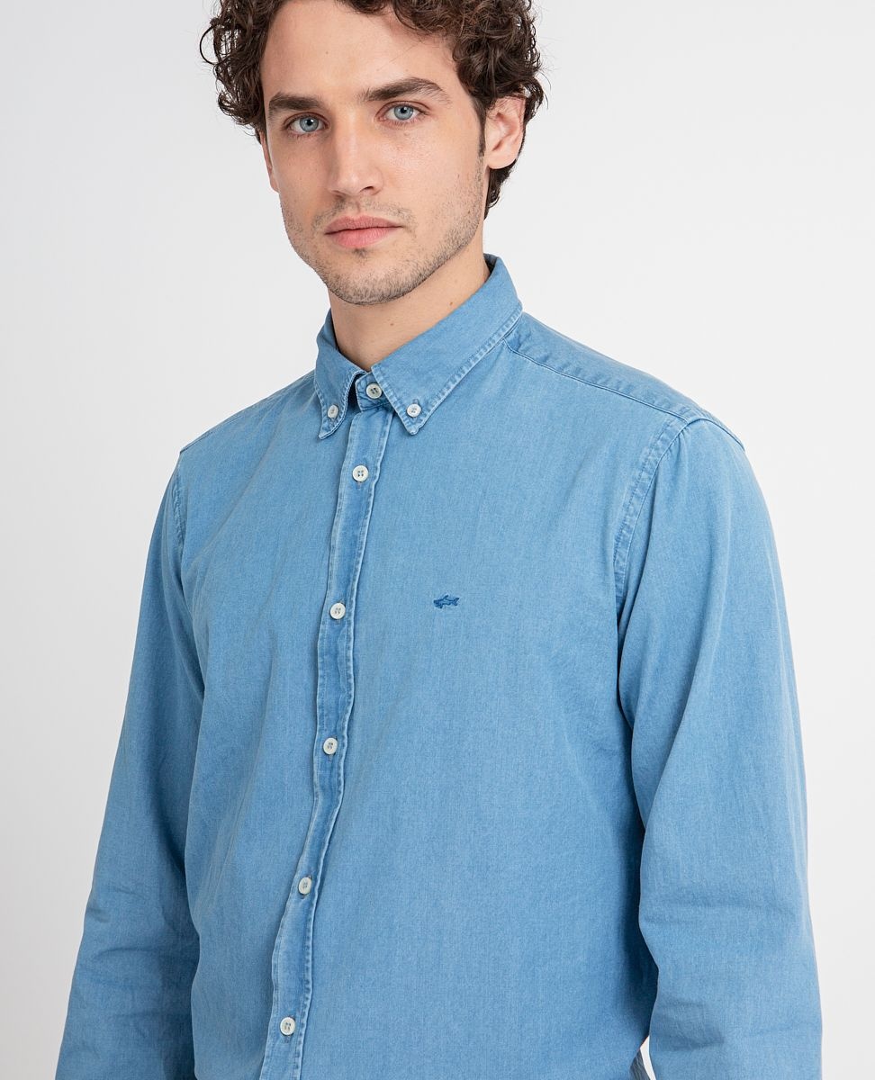 Cotton Denim Shirt - 5