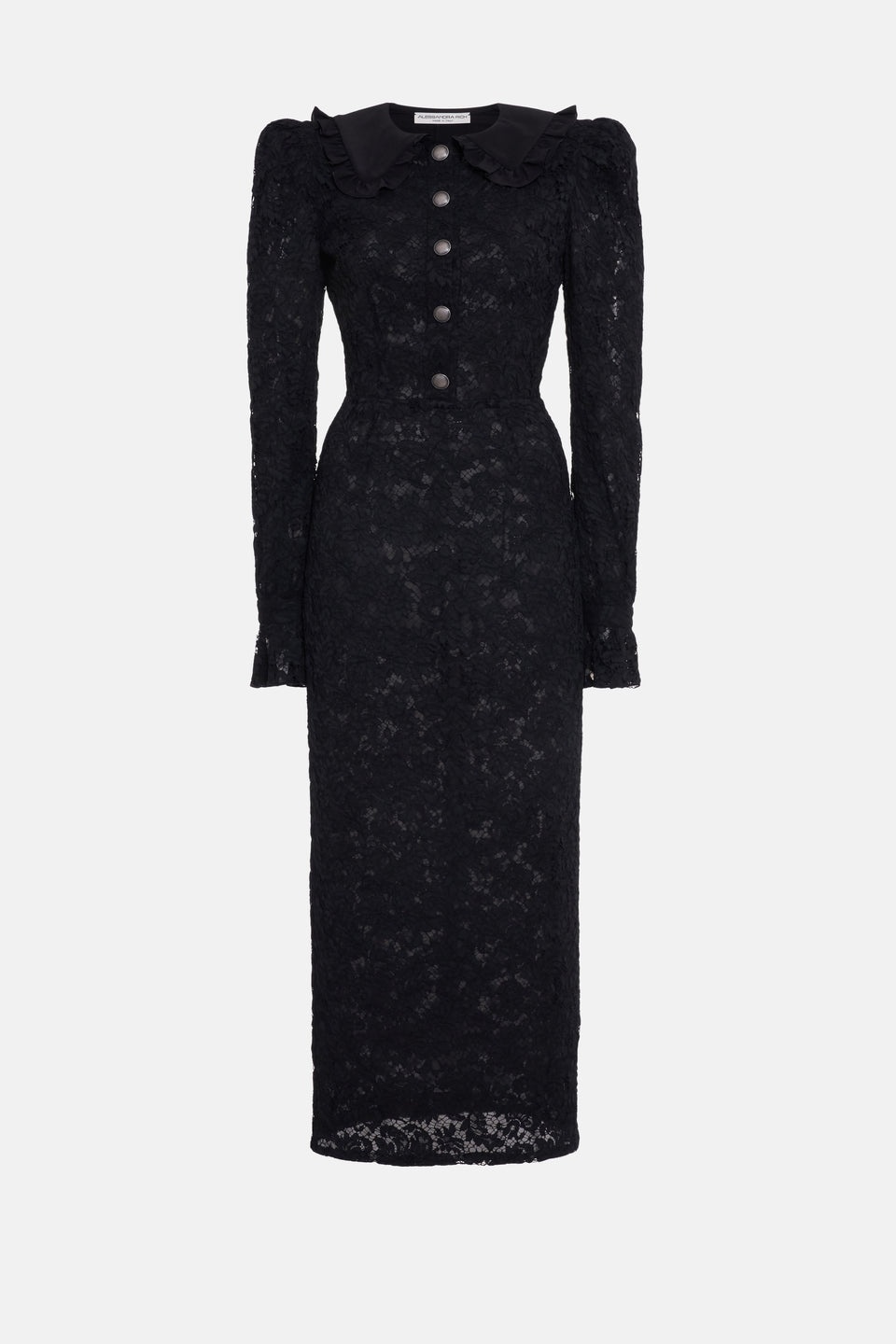 LACE DRESS WITH COLLAR AND BUTTONS - 1