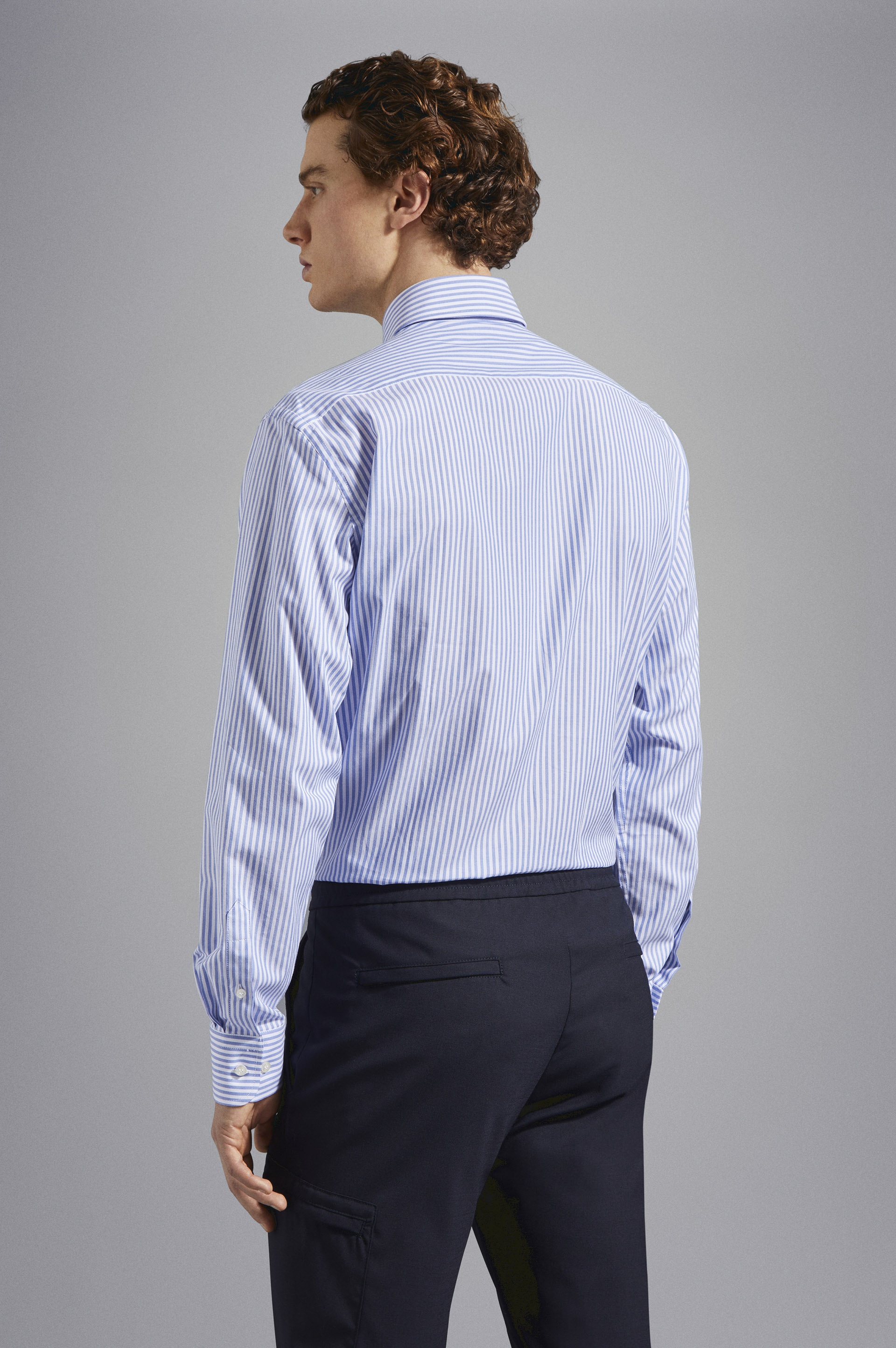 STRIPED OXFORD COTTON SHIRT - 3