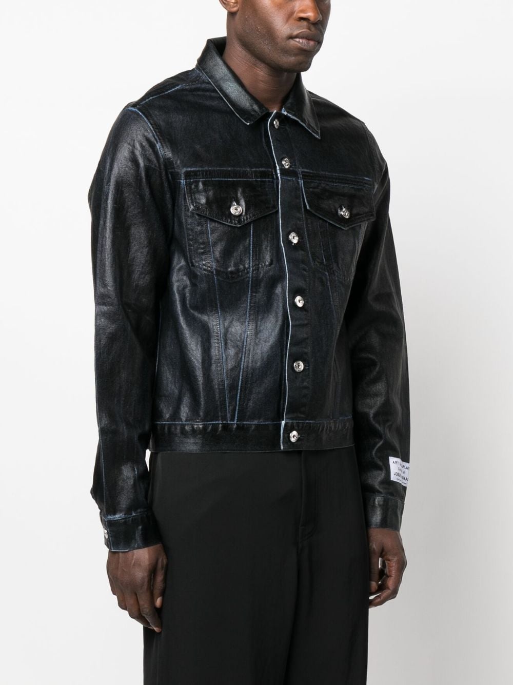 Andy logo-embroidered denim jacket - 3