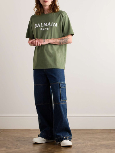 Balmain Logo-Print Cotton-Jersey T-Shirt outlook